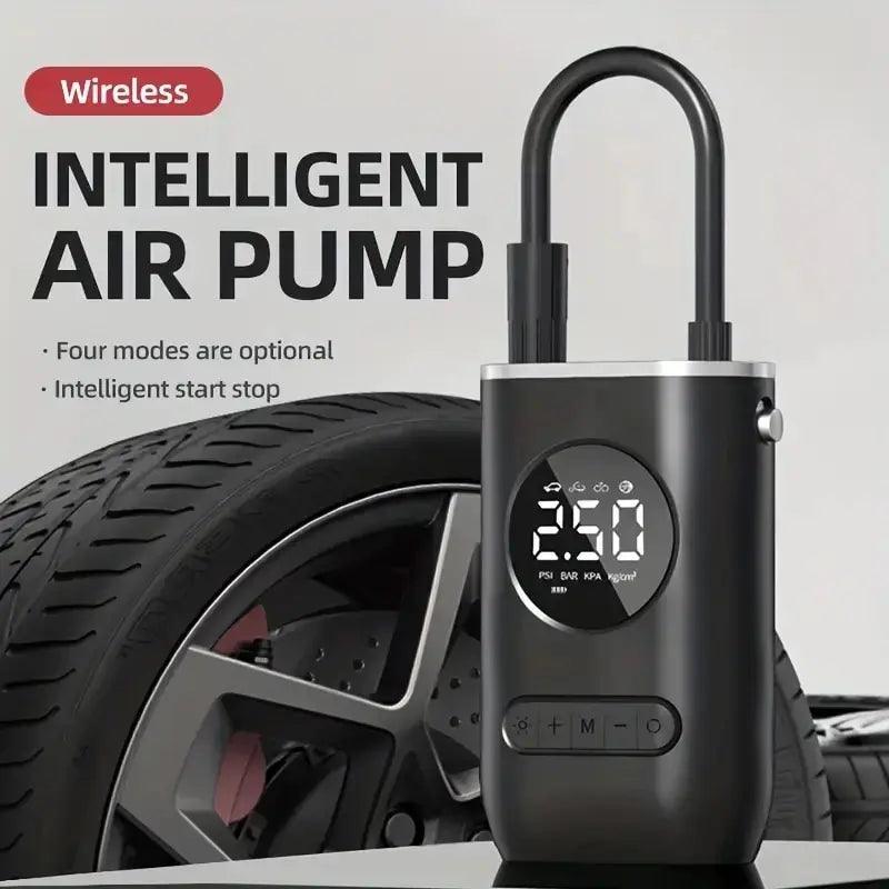 Portable Electric Tire Pump: Wireless, Digital Display, Efficient Inflation  ourlum.com Default Title  