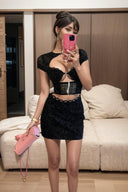 Desire Lace Skirt Bodycon Dress Elegant and Alluring Style