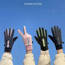 Womens Autumn and Winter Sports Warm Gloves Waterproof