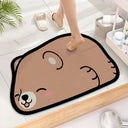 Cute Diatom Cartoon Bathroom Mat Super Absorbent Non-Slip