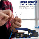 ZoeRax RJ45 Pass Through Crimp Tool: Ultimate Ethernet Cable Cutter  ourlum.com   