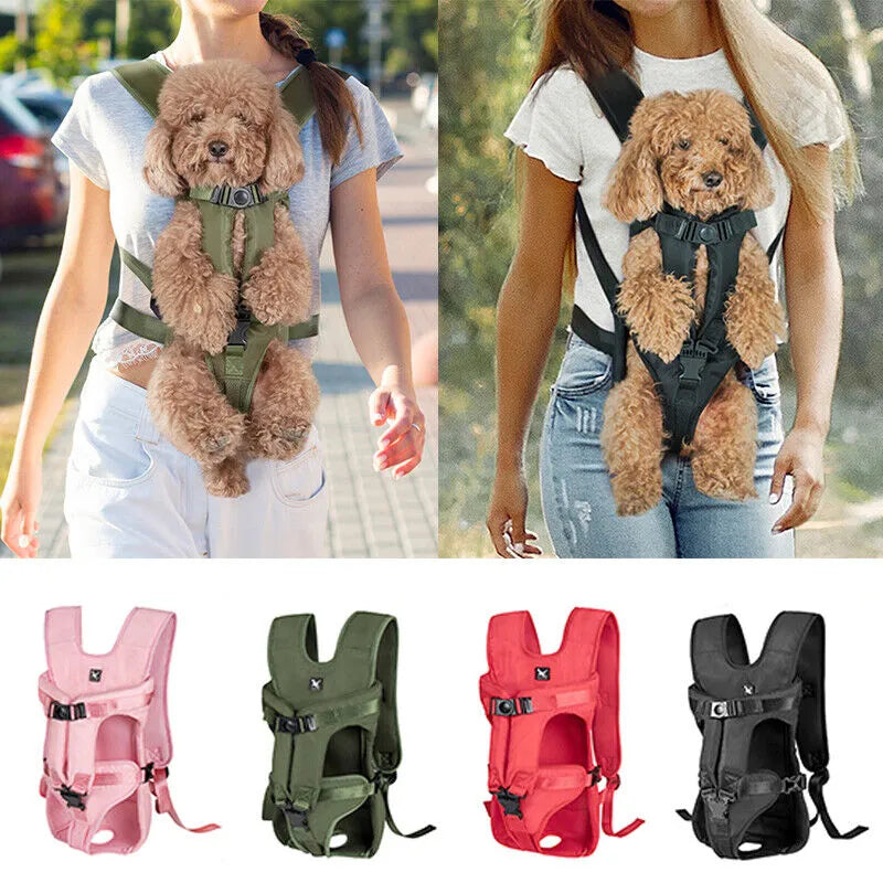 Dog Backpack Carrier: Breathable Portable Travel Bag for Small Medium Pets  ourlum.com   