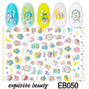 Adorable Cartoon Hello Kitty Nail Sticker Set for Nail Art