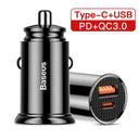 Baseus 30W Car Charger: Fast Charging for , iPhone, Samsung  ourlum.com New Type C USB  