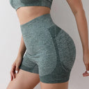 High Waisted Seamless Women's Yoga Shorts with Butt Lifting Scrunch