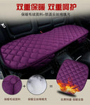 Car Seat Cover Front Rear Flocking Cloth Cushion Non Slide Winter