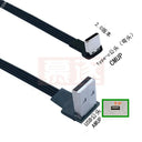 USB-C 90° Angled Fast Charging Data Cable: USB 2.0 Connection  ourlum.com AMUP-CMUP 5CM 