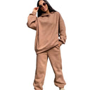 Women Two Piece Sets Tracksuit Hooded Sweatshirt Set Outfit