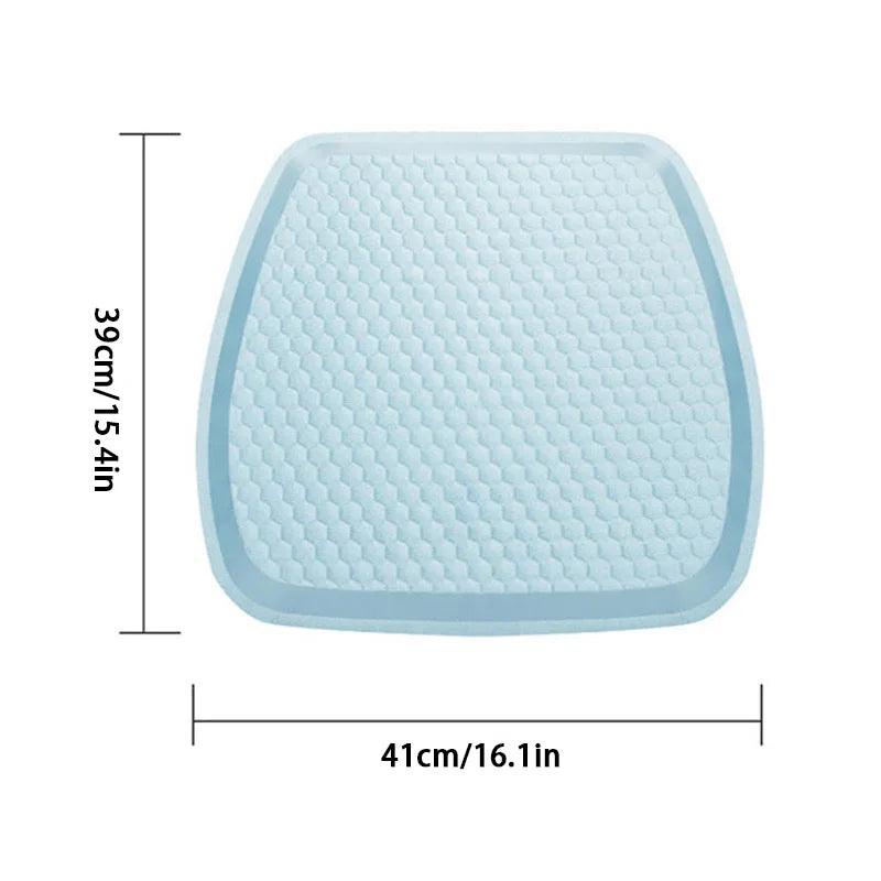 Universal Cool Gel Car Seat Cushion - Breathable Anti-Slip Pad for Home & Office Comfort