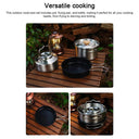 Outdoor Portable Camping Cookware Set - Stainless Steel Cookware