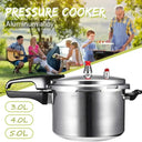 Versatile Aluminium Alloy Pressure Cooker for Gas Stoves 3L 4L 5L