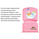 Personalized Cartoon Name Stamp Set for Kids - Waterproof & Non-Fading  ourlum.com pink elephant  