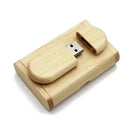 Wooden Engraved Logo USB Flash Drive: Custom Wedding Gift & Storage Options  ourlum.com Maple wood With box 4GB 