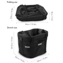 Detachable 2-in-1 Bicycle Front Basket and Pet Carry Bag