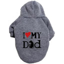 French Bulldog Puppy Dog Costume Hoodie for Small-Medium Pets - Stylish Dog Clothing  ourlum.com Gray dad XS 