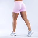 Women's Seamless Scrunch Butt Biker Shorts - Sexy Athletic Cycling & Yoga Shorts