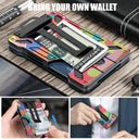 Minimalist Wallet for Men Slim Aluminum Money Clip RFID Blocker