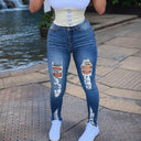 Jeans Plus Size Holes Blue Jeans for Trendy Summer Style