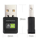 High-Speed Dual Band USB WiFi Adapter for PC Streaming Gaming