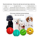 Rubber Dog Ball Dental Chew Toy Eco-Friendly Snack Dispenser