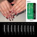 Almond French Coffin Acrylic False Nails Set Enhance Aesthetics