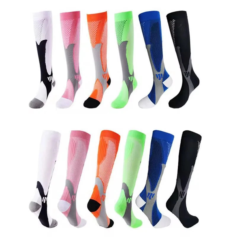 Compression Socks for Men and Women Medical Althetic Sports Nurses Socks Is Best for Running Flight Travel Cycling