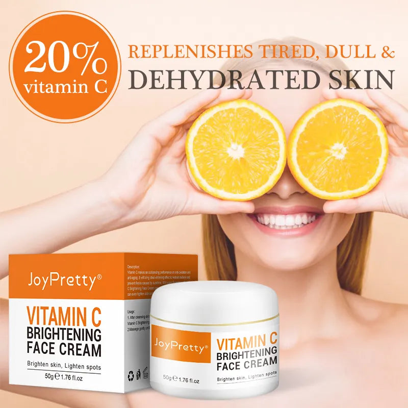 Vitamin C Brightening Face Cream: Dark Spots Removal & Skin Whitening  ourlum.com   
