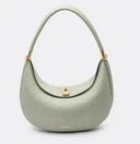 Genuine Leather Elegant Half Moon Shoulder Bags for Women