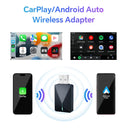 Mini Wired to Wireless CarPlay and Android Auto 2in1 AI Box