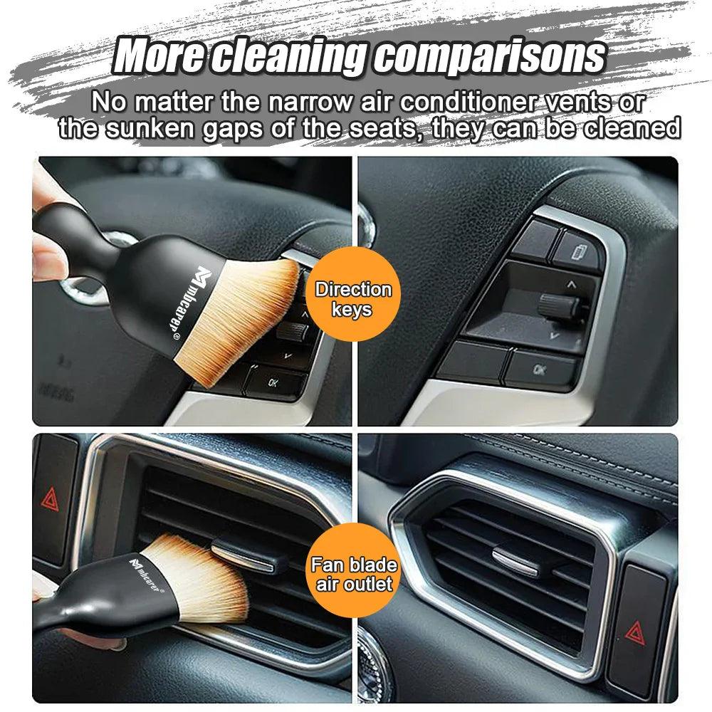 Car Detail Brush Set: Soft Bristles for Scratch-Free Cleaning  ourlum.com   