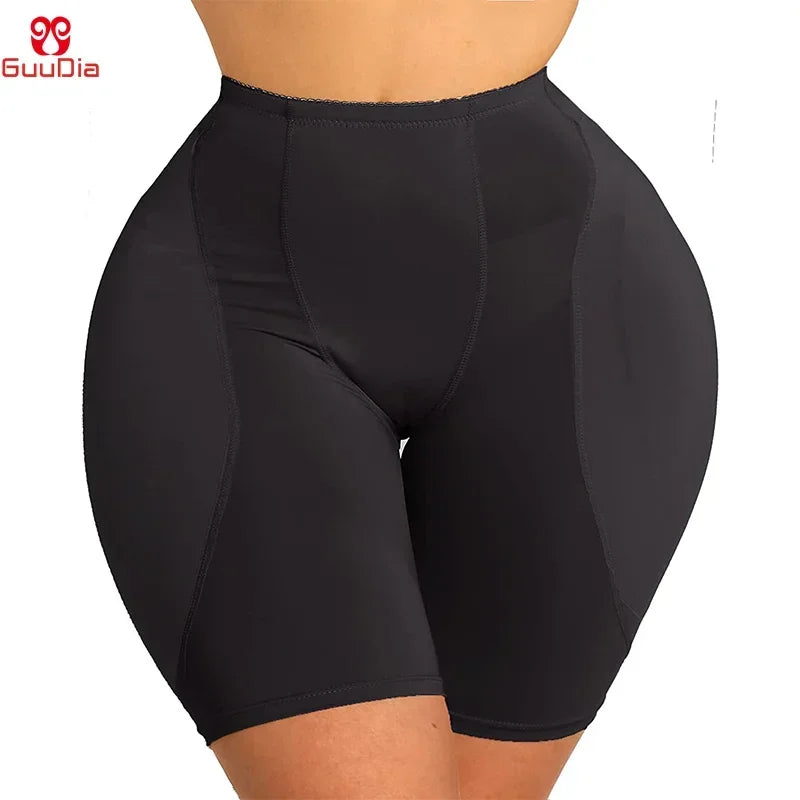 GUUDIA High Waist Butt Lifter Padded Shapewear - Plus Size Hip Enhancer Panties