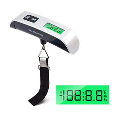 Portable Digital Luggage Scale LCD Display 50kg Travel Bag Weight Balance