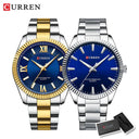 CURREN Men's Elegant Stainless Steel Business Watch Luxury Timepiece