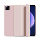 Xiaomi Pad 6 PU Leather Tri-Fold Case: Stylish Tablet Cover with Stylus Pen  ourlum.com Baby pink Xiaomi Pad 6 Russian Federation