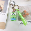 Cute Animal Keychains with Fluffy Fur Ball Bag Pendant