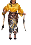 Elegant Women Print Set: Stylish Plus Size Fashion Ensemble