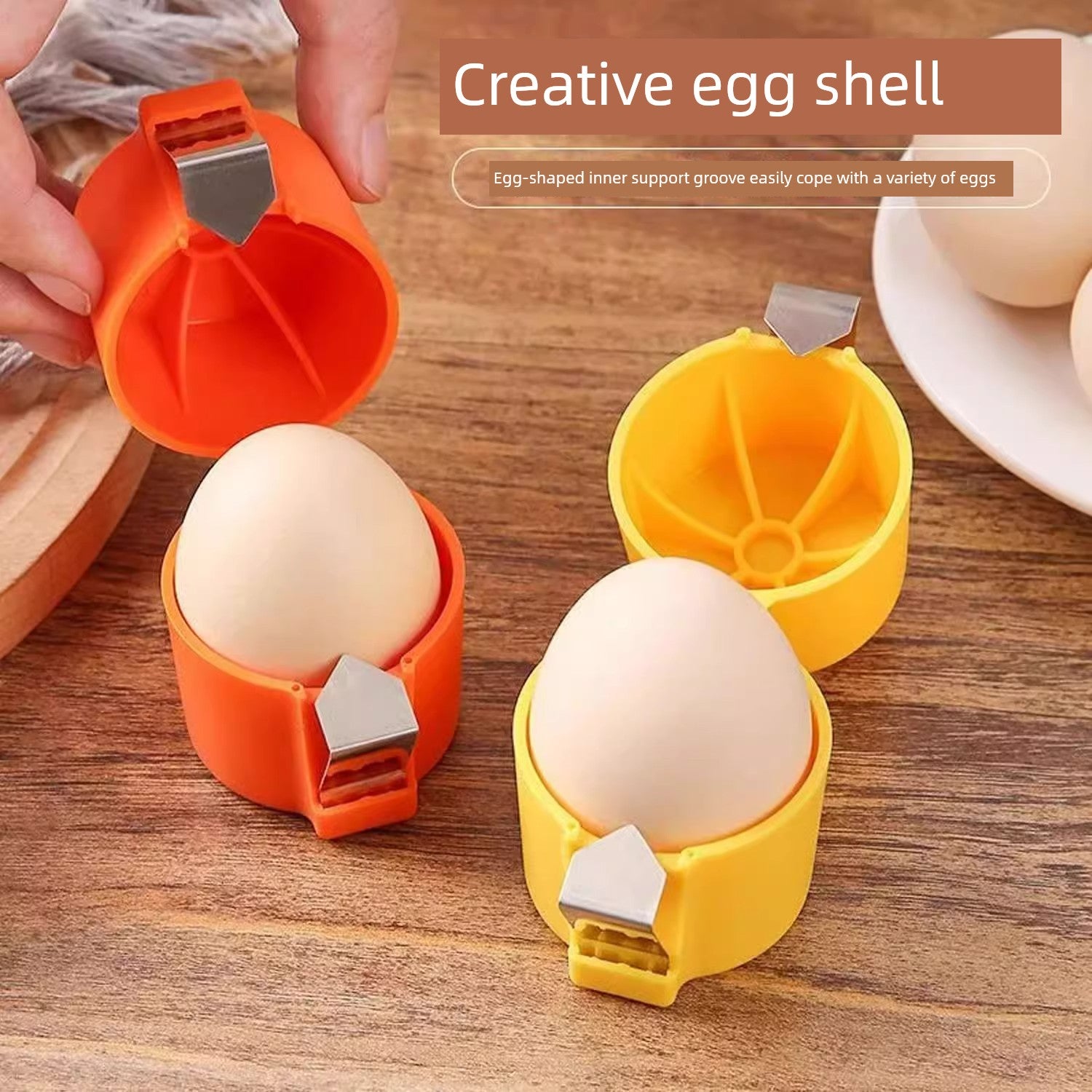 [Open Eggs in One Second] Egg Egg Opener For Home Hand-Held Quick Shell Removal Can't Remove Chips Open Eggs Handy Gadget Egg Shell Separation