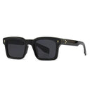 Trendy UV400 Square Rivet Gradient Sunglasses for Men Women