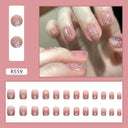 Chic Holiday Pink French Press-On Nails Set 24 Designs