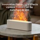 Ultrasonic Cool Mist Essential Oil Diffuser with Realistic Flame Night Light