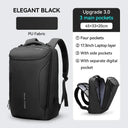 Stylish Waterproof Business Backpack for Men with USB Charging