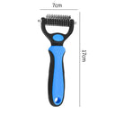 Professional Pet Deshedding Brush for Dogs and Cats: Reduce Shedding, Prevent Tangles, and Promote Blood Circulation  ourlum.com B Blue S  