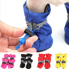 Waterproof Anti-slip Pet Shoes for Small Dogs & Cats - Cute Paw Protection
