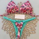 Heart Print Bikini Thong Summer Beachwear Essential Stylish Collection