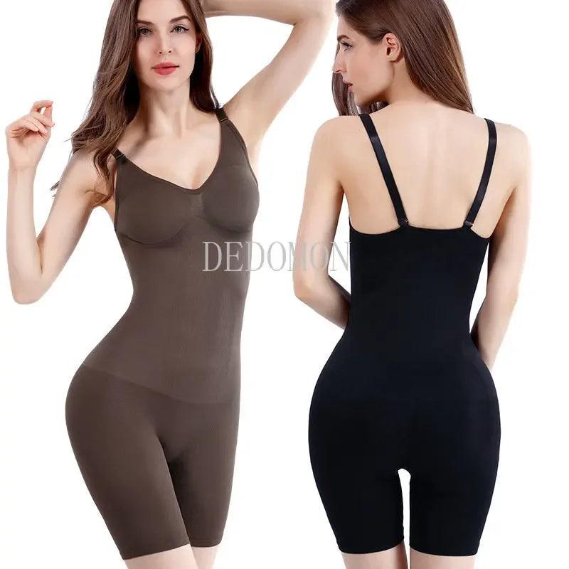 Seamless Women Bodysuit Butt Lifter Shapewear Waist Trainer Body Shaper Strappy-Back Chest Enhancing Corrective Underwear Corset  ourlum.com   