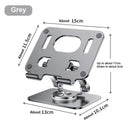 Laptop Tablet Stand: Hands-Free 360° Rotation Aluminum Bracket for Mobile Phones  ourlum.com 381-grey United State 