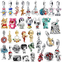 Marvel Superhero Charms: DIY Craft Kit with Zircon Stones - Sterling Silver Gifts