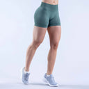 Women's Seamless Scrunch Butt Biker Shorts - Sexy Athletic Cycling & Yoga Shorts