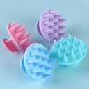 Silicone shampoo scalp hair massager shampoo massage comb bath massage brush scalp massager hair shower brush comb care tool  ourlum.com   