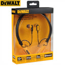 DEWALT Jobsite Pro Bluetooth Earphones Comfortable Flexible Neckband